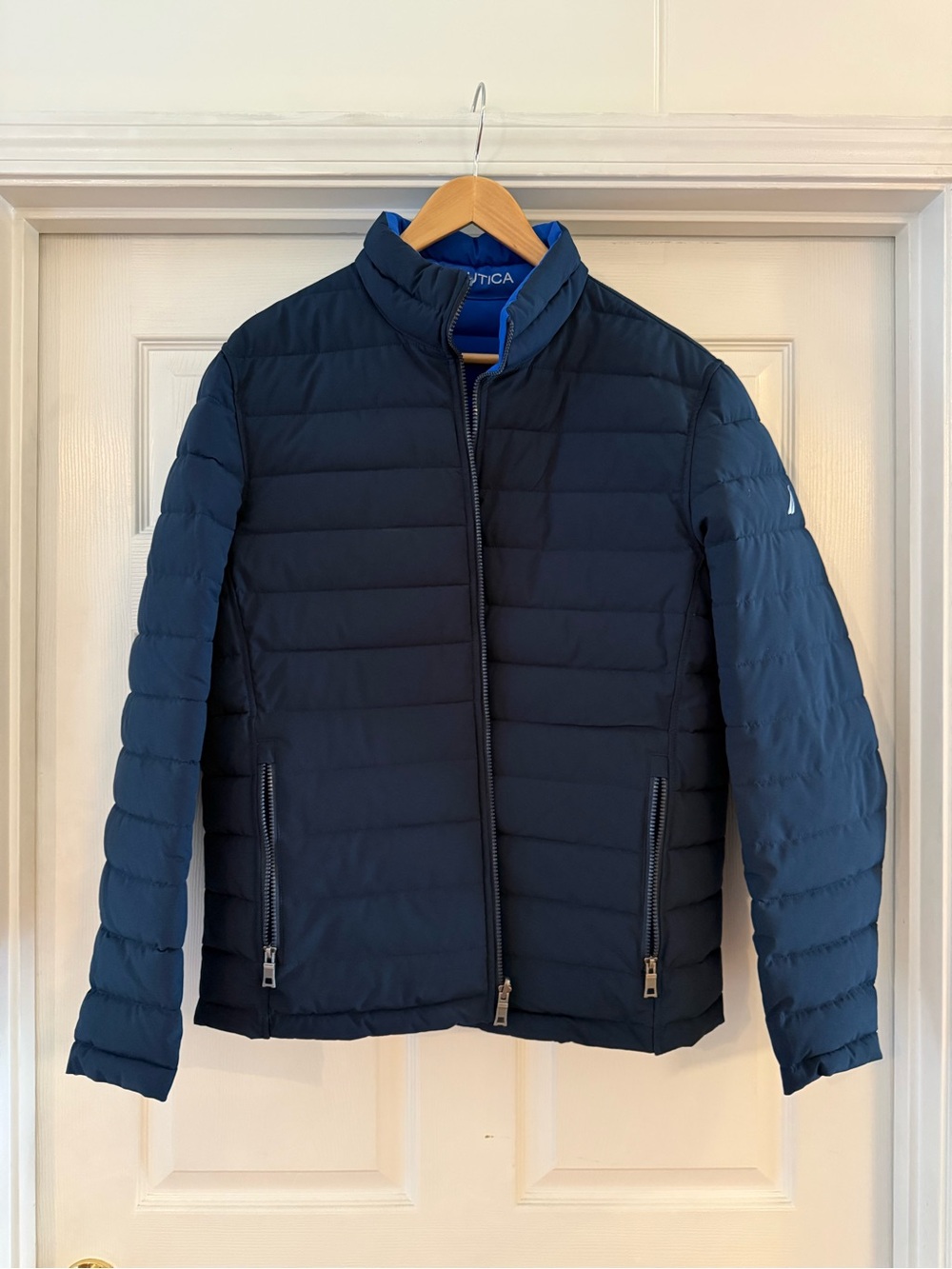 Nautica Men's Dark Navy Quilted Puffer Jacket